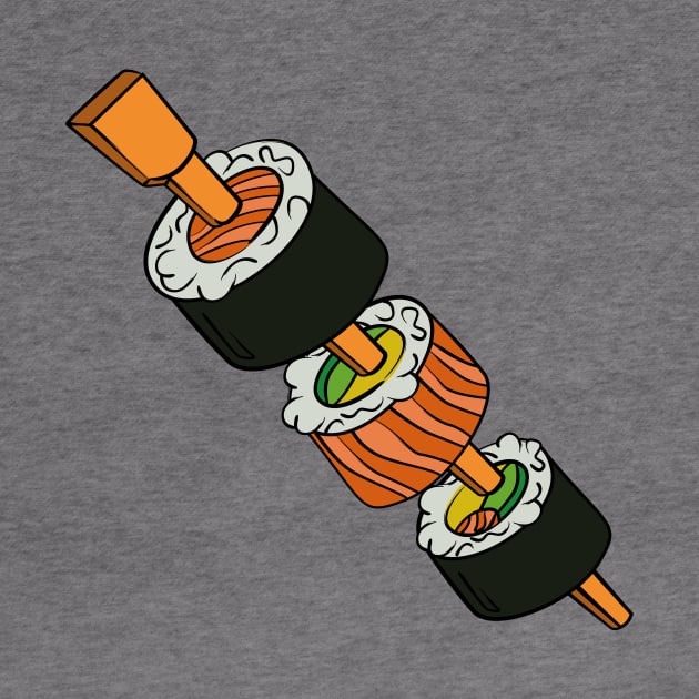 Sushi kebab by thepicasso